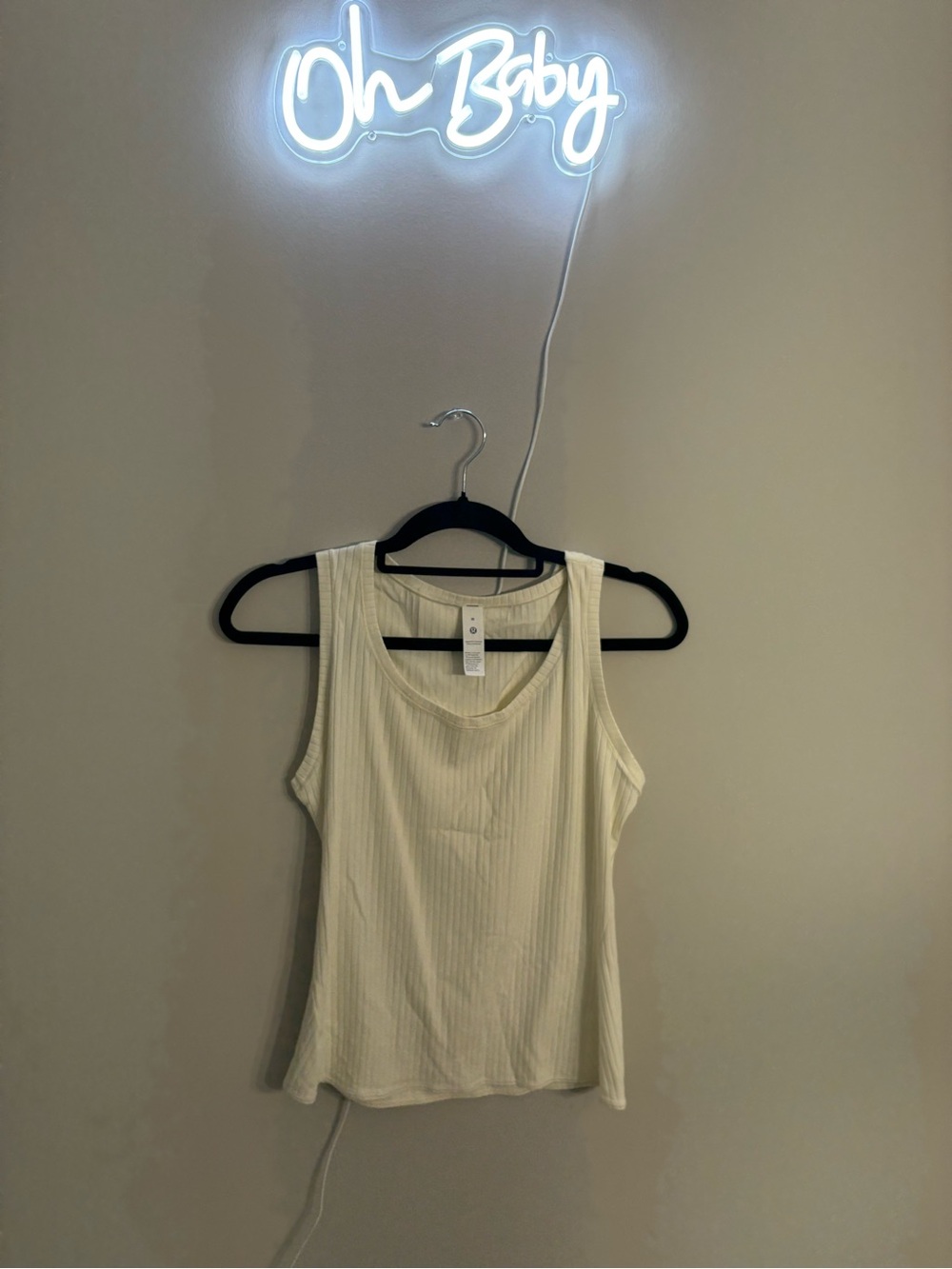 lululemon athletica Ribbed Tank Top — Cream